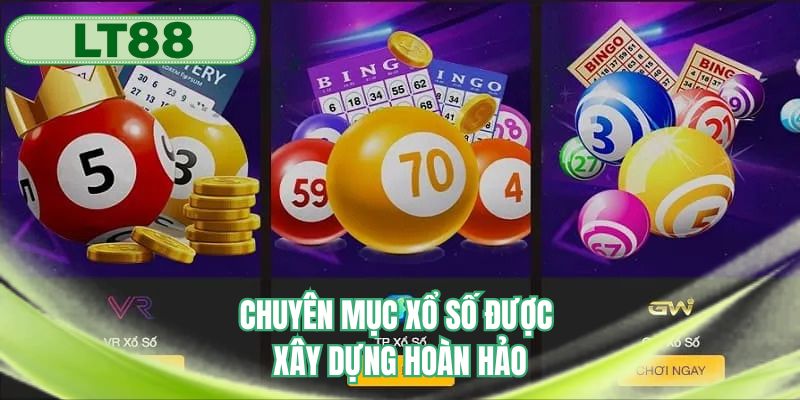 Chuyên mục xổ số được xây dựng hoàn hảo